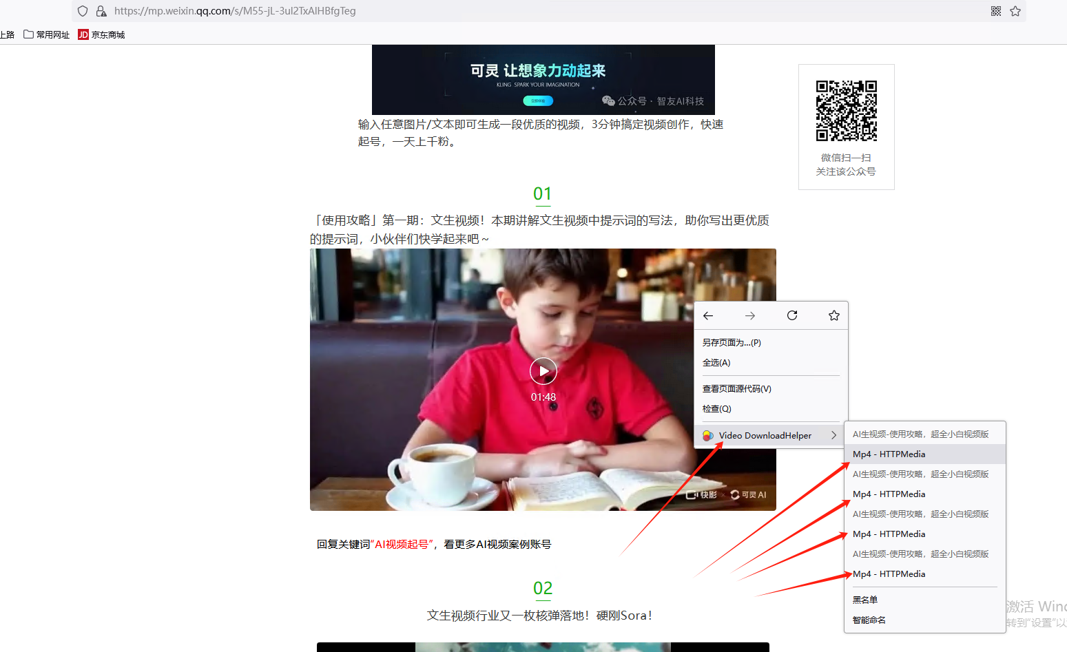 公众号视频下载-用FireFox浏览器  + 插件：Video DownloadHelper 第3张